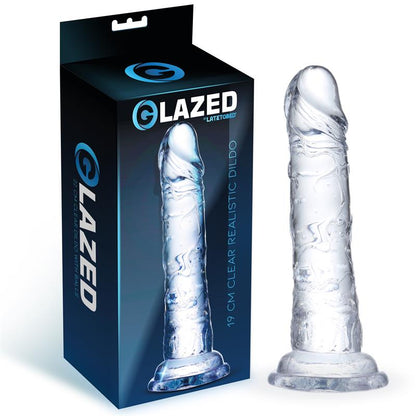 GLAZED - DILDO REALISTA MATERIAL CRISTALINO 19 CM