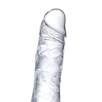 GLAZED - DILDO REALISTA MATERIAL CRISTALINO 19 CM