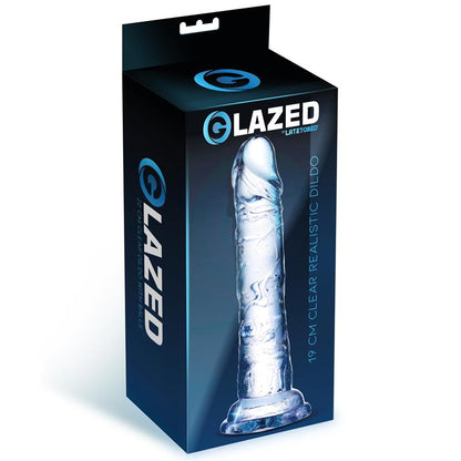 GLAZED - DILDO REALISTA MATERIAL CRISTALINO 19 CM