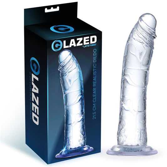 GLAZED - DILDO REALISTA MATERIAL CRISTALINO 21,5 CM