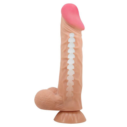 BAILE - DILDO REALISTA PIEL DESLIZANTE RETRACTIL 24 CM