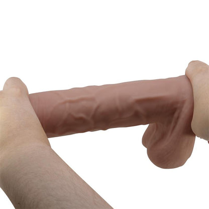 BAILE - DILDO REALISTA PIEL DESLIZANTE RETRACTIL 26 CM