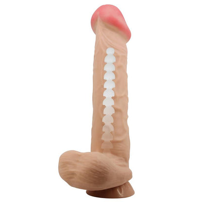 BAILE - DILDO REALISTA PIEL DESLIZANTE RETRACTIL 26 CM