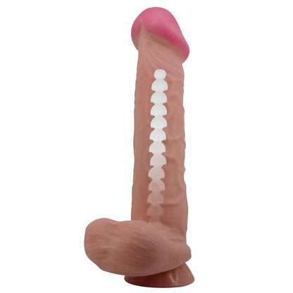 BAILE - DILDO REALISTA PIEL DESLIZANTE RETRACTIL 26 CM