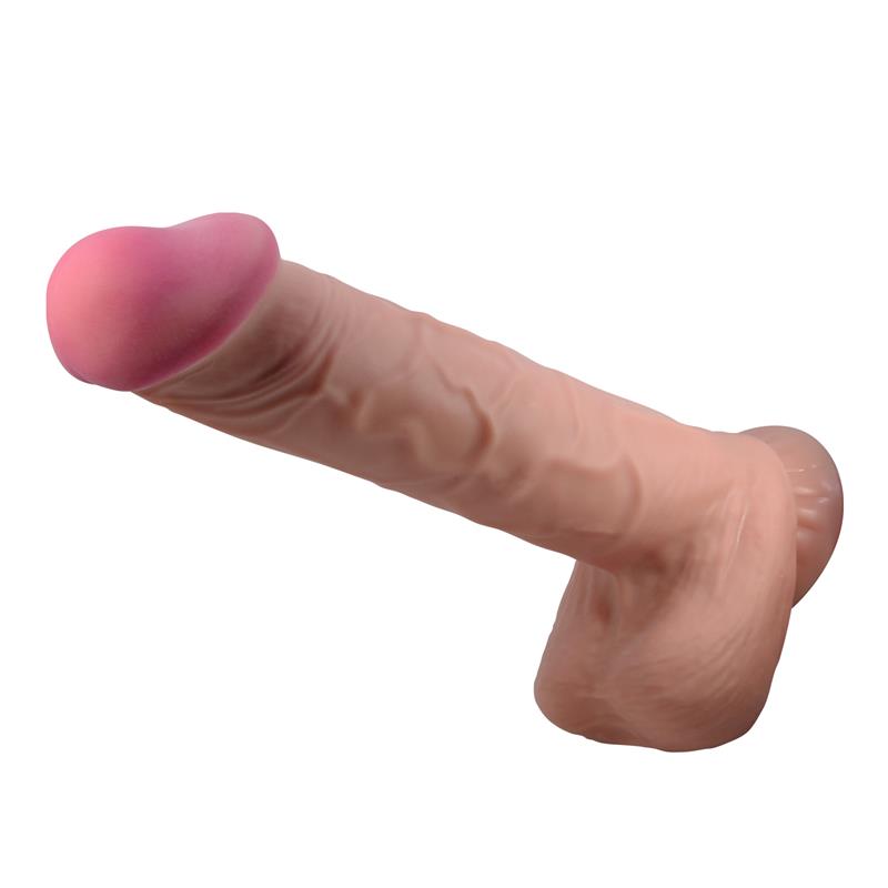 BAILE - DILDO REALISTA PIEL DESLIZANTE RETRACTIL 26 CM