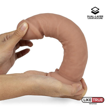 LIKETRUE - DILDO REALISTA SILICONA LÍQUIDA DUAL LAYER 8.5