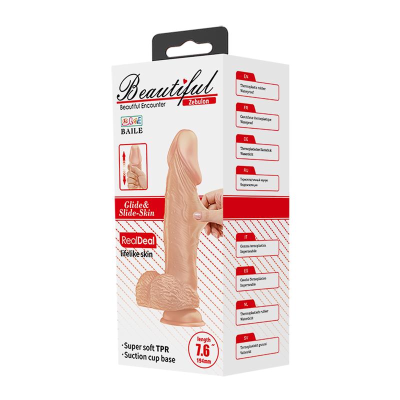 BAILE - DILDO REALISTA ZEBULON 7.6