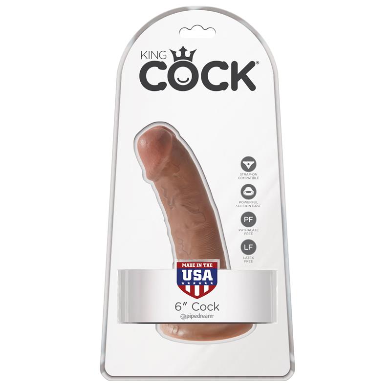 KING COCK - DILDO REASLISTA 6 BRONCEADO
