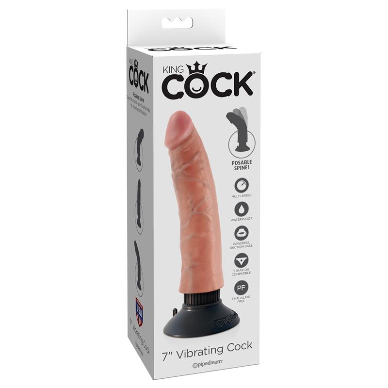 KING COCK - DILDO REASLISTA CON VIBRACIÓN 7