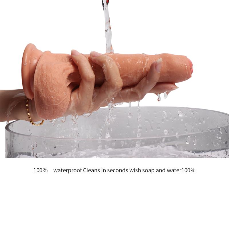 SHEQU - DILDO SILICONA DOBLE DENSIDAD AZAZEL 18 CM