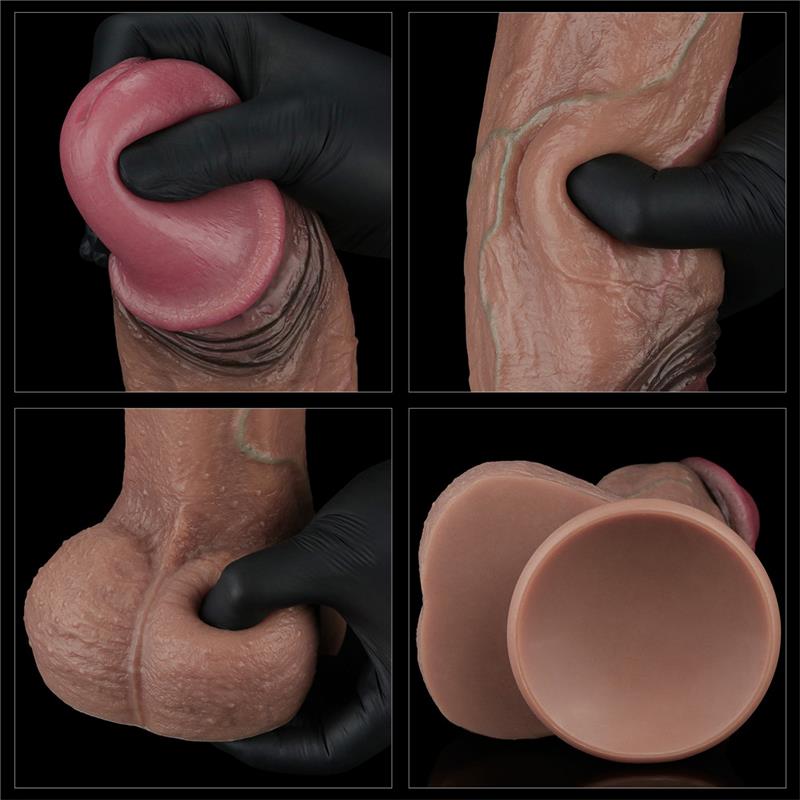 LOVETOY - DILDO SILICONA DUAL LAYERED XXL 11