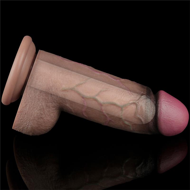LOVETOY - DILDO SILICONA DUAL LAYERED XXL 9.5