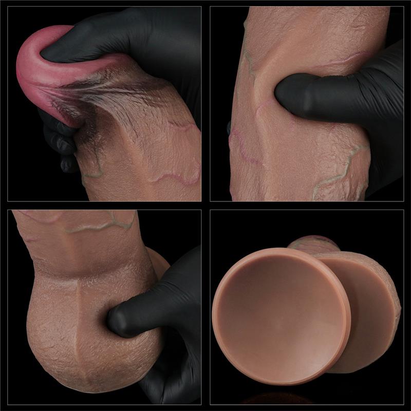 LOVETOY - DILDO SILICONA DUAL LAYERED XXL 9.5