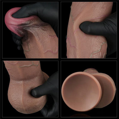 LOVETOY - DILDO SILICONA DUAL LAYERED XXL 9.5