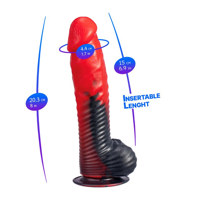 SILEXD - DILDO SILICONA LIQUIDA DEVIL RED 8