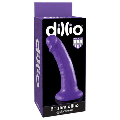 DILLIO - DILDO SLIM 15,2 CM PÚRPURA