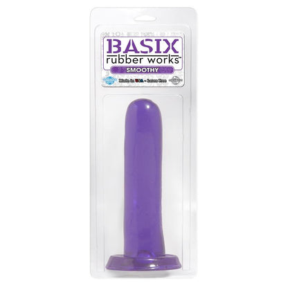 BASIX RUBBER WORKS - DILDO SMOOTHY 14 CM PÚRPURA