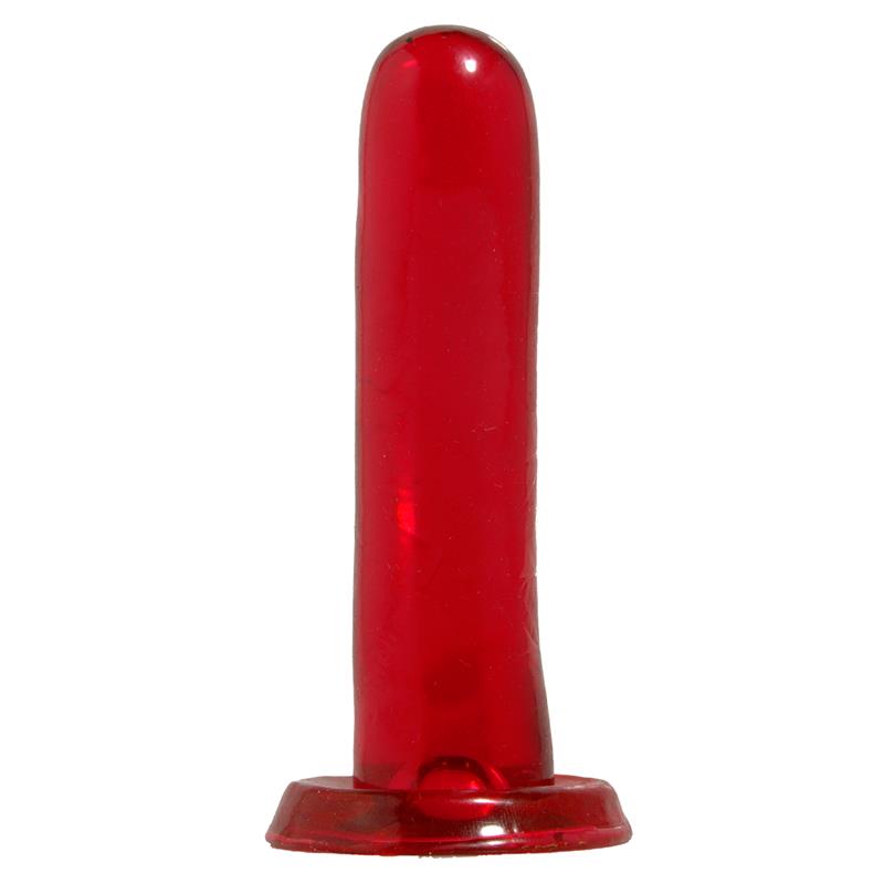 BASIX RUBBER WORKS - DILDO SMOOTHY 14 CM ROJO