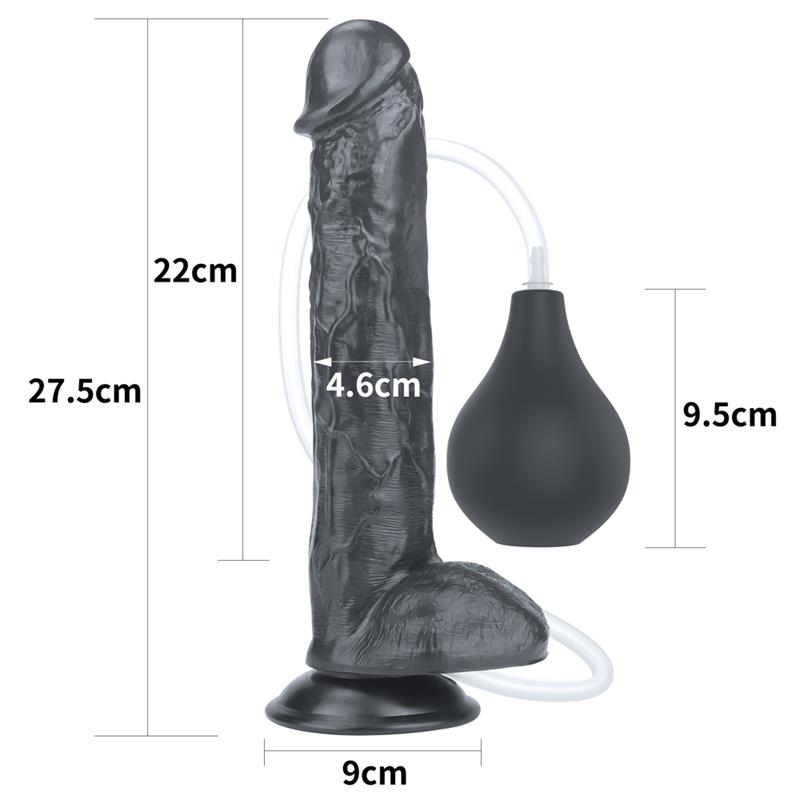 LOVETOY - DILDO SQUIRTING 11 NEGRO
