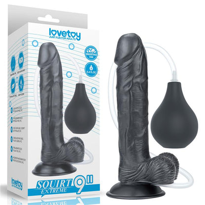 LOVETOY - DILDO SQUIRTING 9 NEGRO