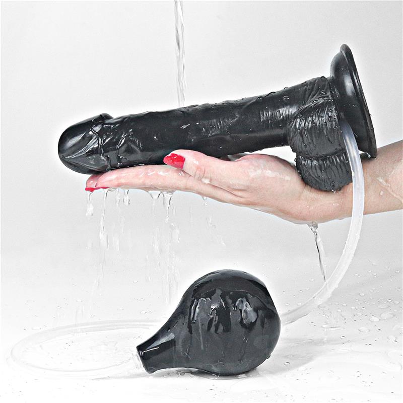 LOVETOY - DILDO SQUIRTING 9 NEGRO