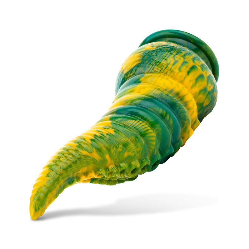 MYTHICAL MATES - DILDO TENTACLE DELIGHT VERDE Y AMARILLO 22.4 CM - 8.8