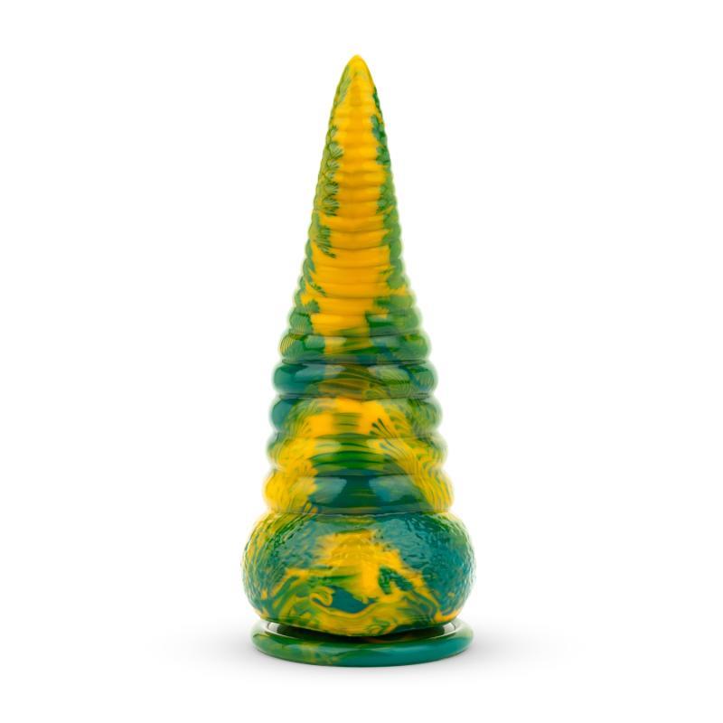 MYTHICAL MATES - DILDO TENTACLE DELIGHT VERDE Y AMARILLO 22.4 CM - 8.8