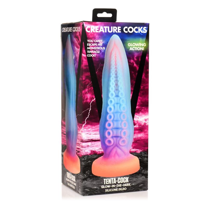 CREATURE COCKS - DILDO TENTÁCULO BRILLA EN LA OSCURIDAD