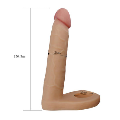 LOVETOY - DILDO THE ULTRA SOFT DOUBLE 6.25 NATURAL