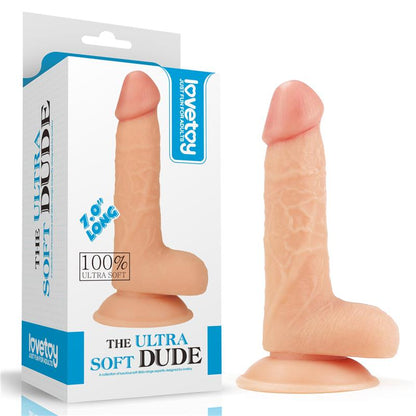 LOVETOY - DILDO THE ULTRA SOFT DUDE 7 NATURAL