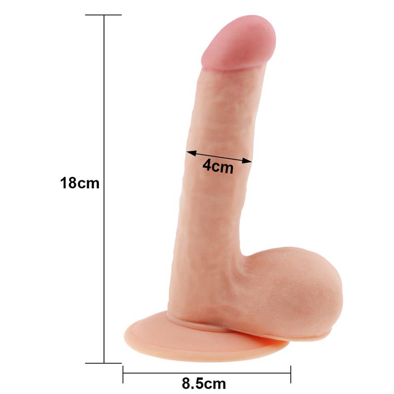 LOVETOY - DILDO THE ULTRA SOFT DUDE 7.5 NATURAL