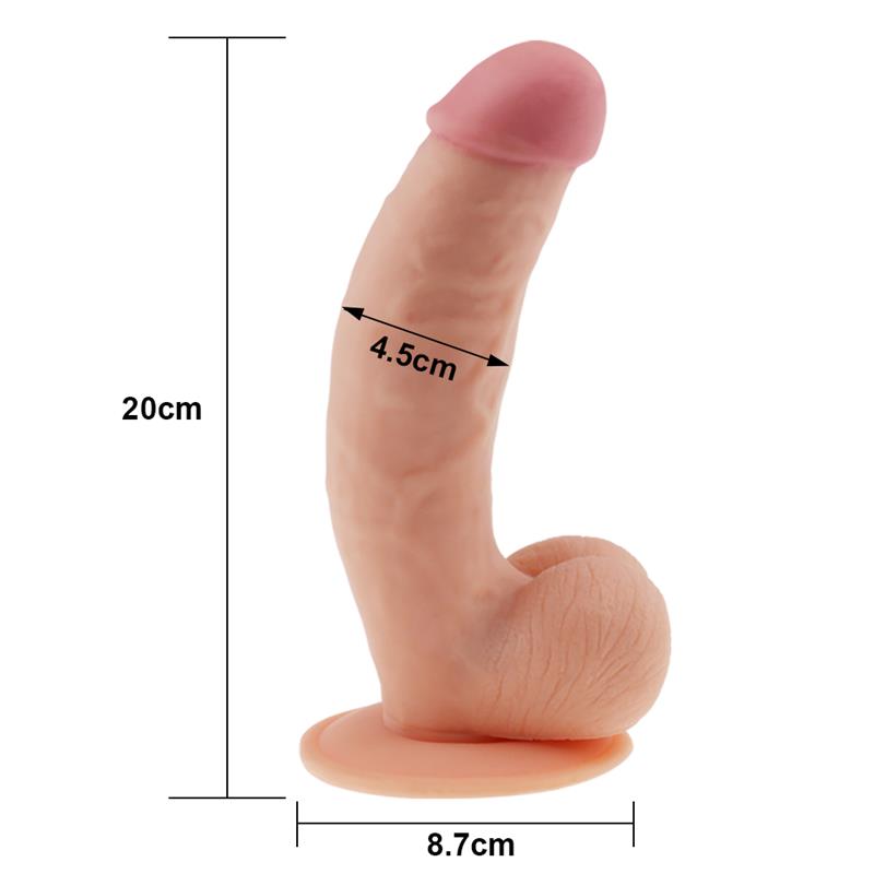 LOVETOY - DILDO THE ULTRA SOFT DUDE 8.5 NATURAL