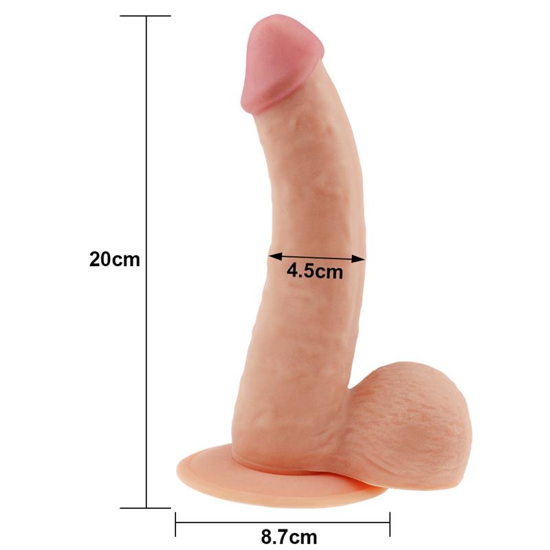 LOVETOY - DILDO THE ULTRA SOFT DUDE 8.8 NATURAL