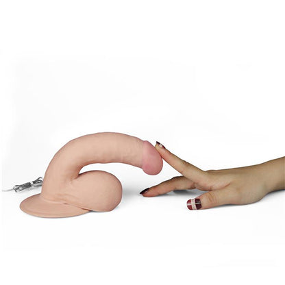 LOVETOY - DILDO THE ULTRA SOFT DUDE CON VIBRACIÓN 7.5 NATURAL