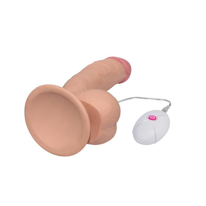 LOVETOY - DILDO THE ULTRA SOFT DUDE CON VIBRACIÓN 7.5 NATURAL