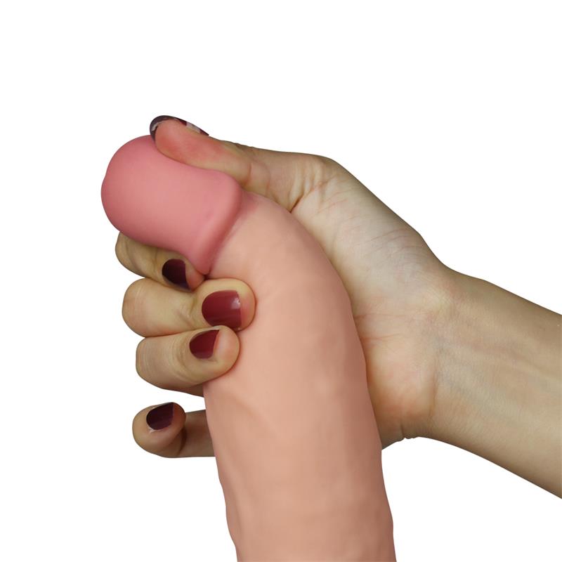 LOVETOY - DILDO THE ULTRA SOFT DUDE CON VIBRACIÓN 7.5 NATURAL