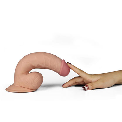 LOVETOY - DILDO THE ULTRA SOFT DUDE CON VIBRACIÓN 7.5 NATURAL