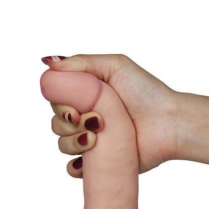 LOVETOY - DILDO THE ULTRA SOFT DUDE CON VIBRACIÓN 7.5 NATURAL