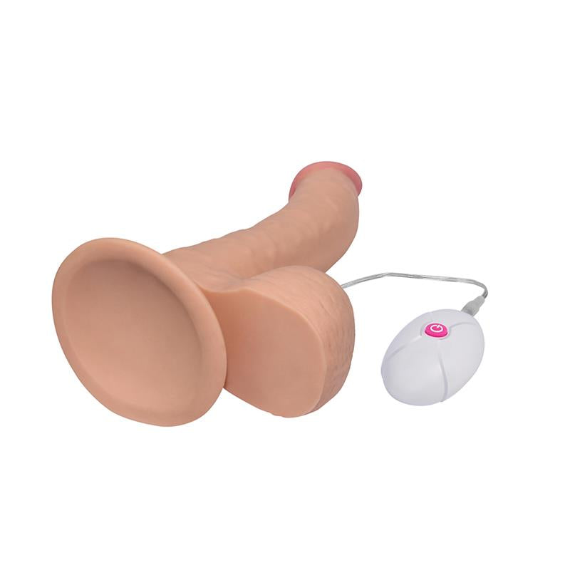 LOVETOY - DILDO THE ULTRA SOFT DUDE CON VIBRACIÓN 8.8 NATURAL