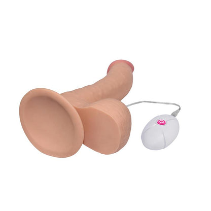 LOVETOY - DILDO THE ULTRA SOFT DUDE CON VIBRACIÓN 8.8 NATURAL