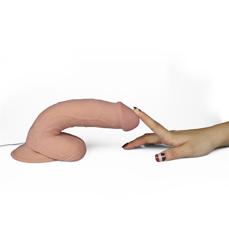 LOVETOY - DILDO THE ULTRA SOFT DUDE CON VIBRACIÓN 8.8 NATURAL