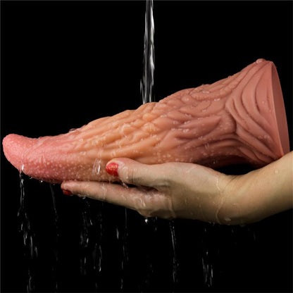 LOVETOY - DILDO TONGUE 10 DUAL LAYER