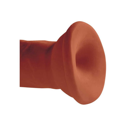 KING COCK - DILDO TRIPLE DENSIDAD 6 CARAMELO