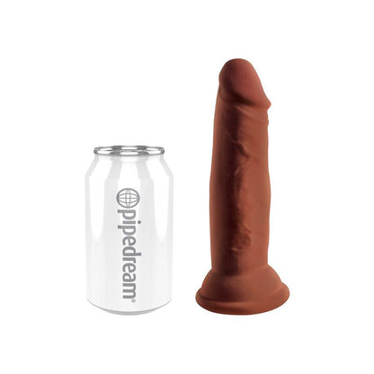 KING COCK - DILDO TRIPLE DENSIDAD 6 CARAMELO