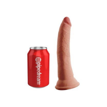 KING COCK - DILDO TRIPLE DENSIDAD 7 CARAMELO