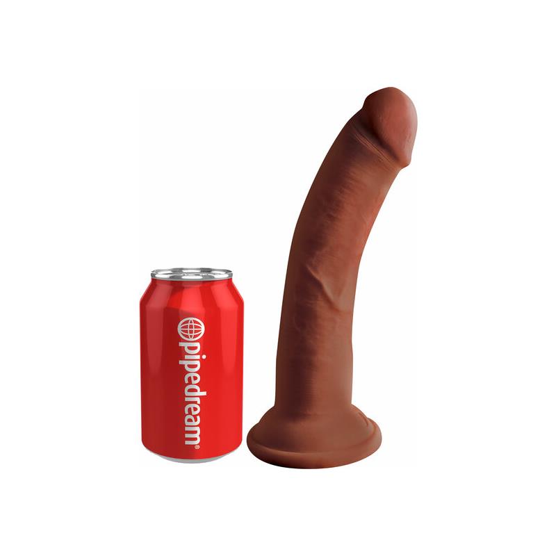 KING COCK - DILDO TRIPLE DENSIDAD 8 BRONCEADO