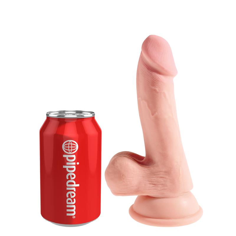 KING COCK - DILDO TRIPLE DENSIDAD CON TESTÍCULOS 6.5