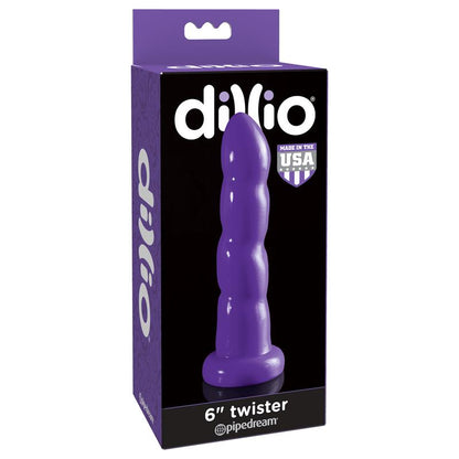 DILLIO - DILDO TWISTER 15,2 CM PÚRPURA