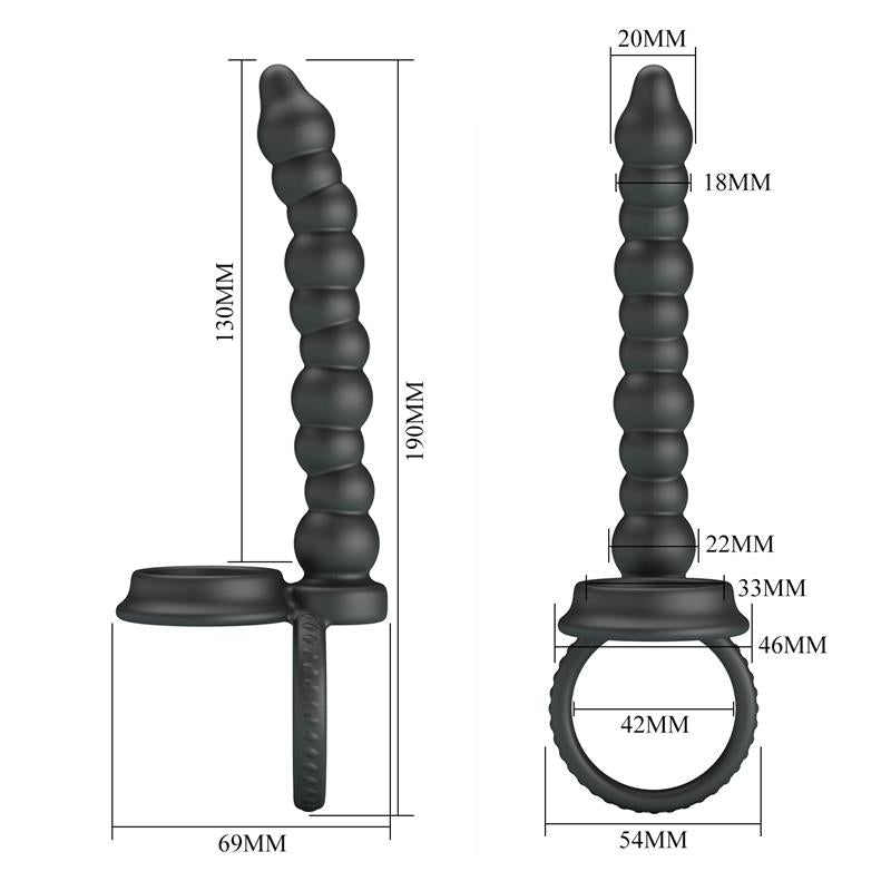 PRETTYLOVE - DILLION CADENA ANAL CON ANILLO PARA EL PENE