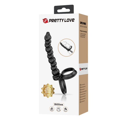 PRETTYLOVE - DILLION CADENA ANAL CON ANILLO PARA EL PENE